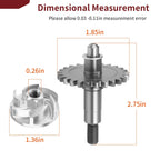 Water Pump Impeller with Shaft Gear Kit for Yamaha YZ65 YZ85 (2018–2024)