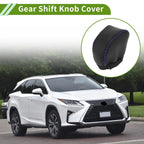 Gear Shift Knob Cover for Lexus NX250 (2022–2023) Black Blue Faux Leather