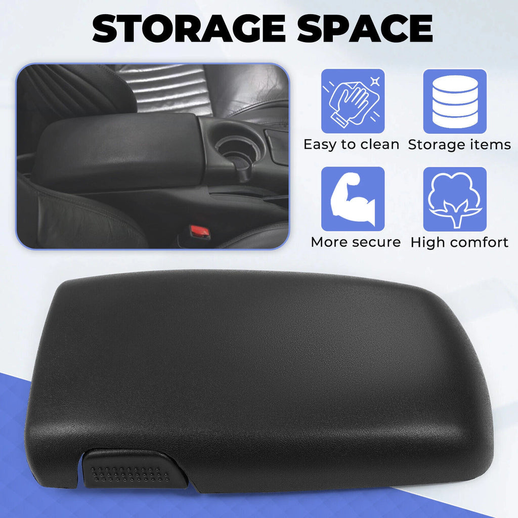 Console Door Lid Armrest for Camaro Firebird (1997–2002) #10421355 Ebony Black