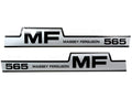 Bonnet Decal Set for Massey Ferguson 565 Tractors