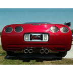 Polished Stainless Steel Laser Mesh Tail Light Grilles for 97-04 Chevy Corvette