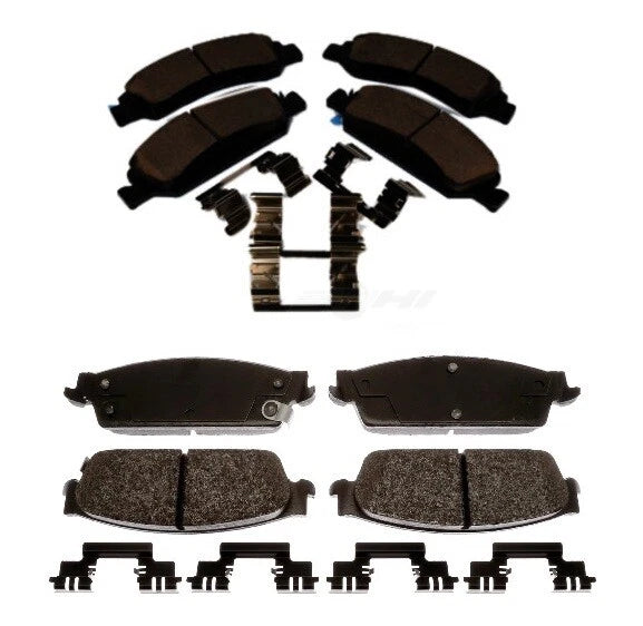 Set of 4 Brake Pads for Chevrolet Caddy GMC Power Brake (2008)