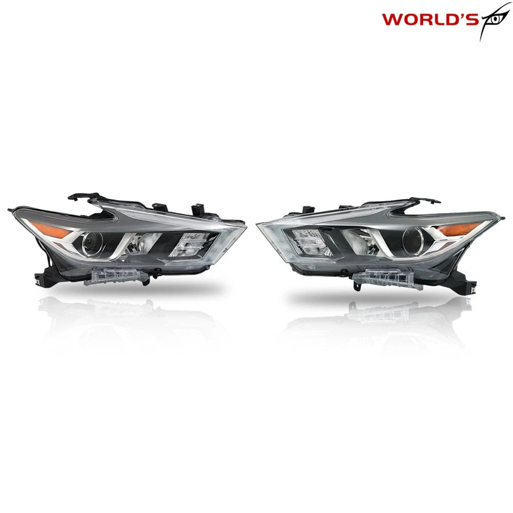 Full LED Headlights for Nissan Maxima (2016–2018) Chrome Housing
