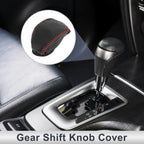 1 Pc Gear Shift Knob Cover for Toyota RAV4 (2019–2024) Pebbled Black Red