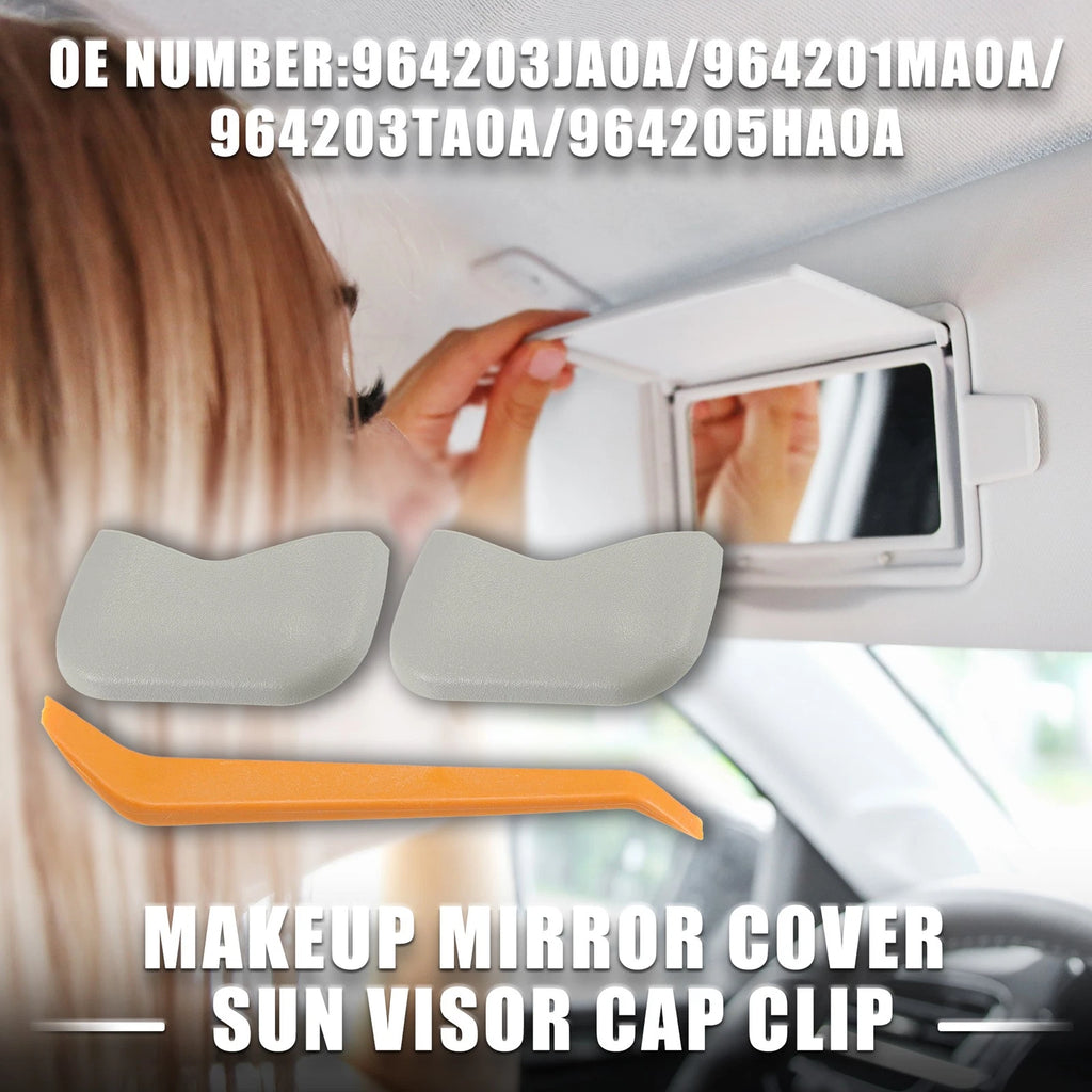 Set of 1 Makeup Mirror Cover Sun Visor Cap Clip for Nissan (No.964201MA0A)