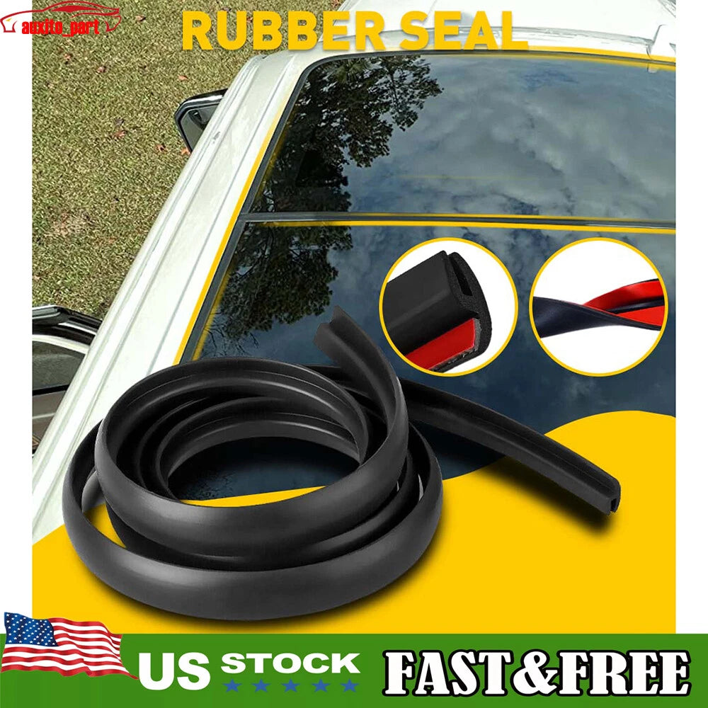 Rubber Windshield Weather Seal Trim for Ford Models (10FT)