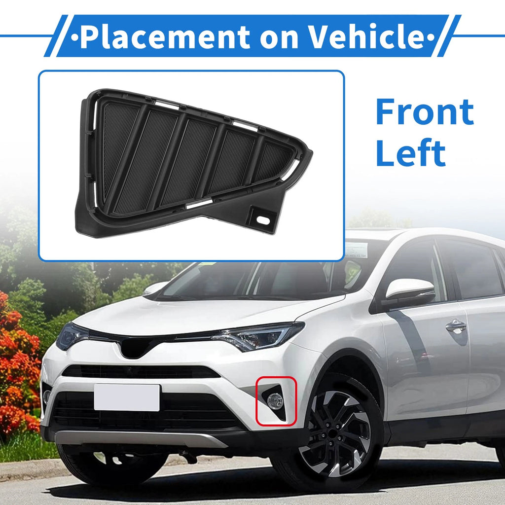 Front Left Fog Light Cover No. 52040-0R010 for Toyota RAV4 (2016–2018)