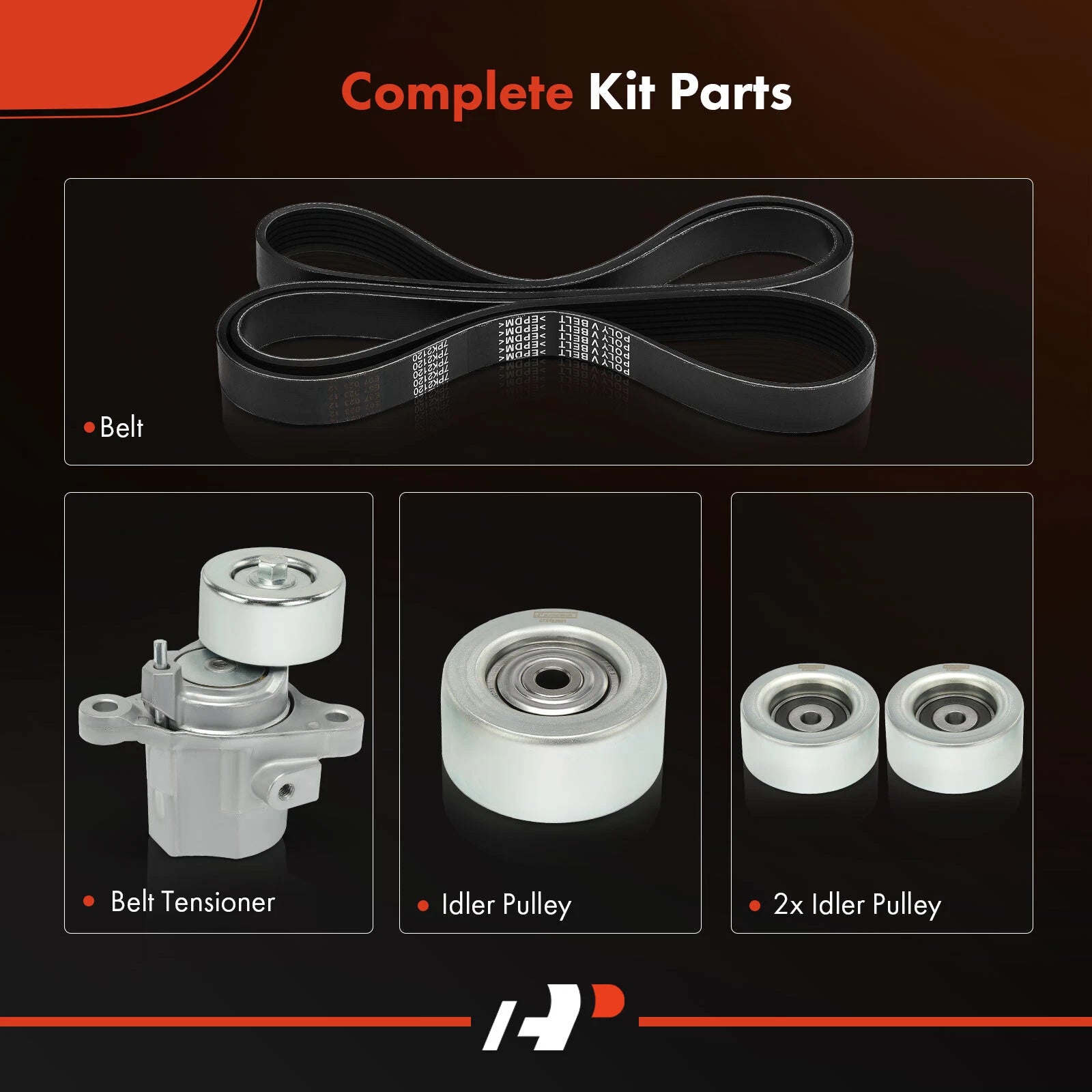 Serpentine Belt Drive Component Kit for Toyota Tacoma (2016–2023)