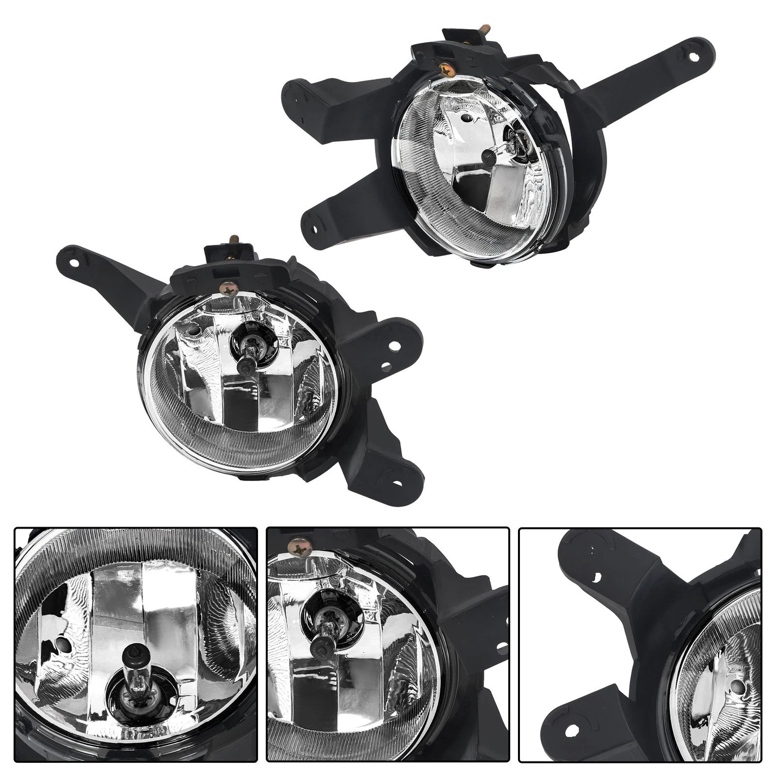 Set of 2 Front Fog Lights for Chevrolet Cruze (2011–2014) Clear Halogen