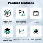 Dust-free Optical Fiber Cleaning Wipes for Bare Fiber (600+ Uses)