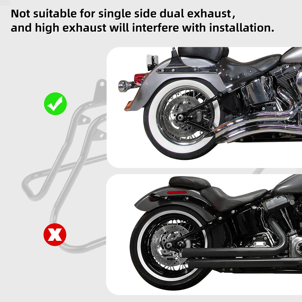 Saddlebags Conversion Brackets for Harley Heritage Softail Fatboy (1984–2017)