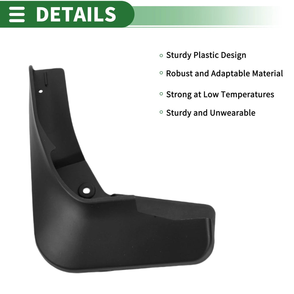 Mud Flaps Splash Guards for Chevrolet Malibu XL (2016–2019) W/ Mounts