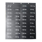 Weight Stickers for Gym Equipment