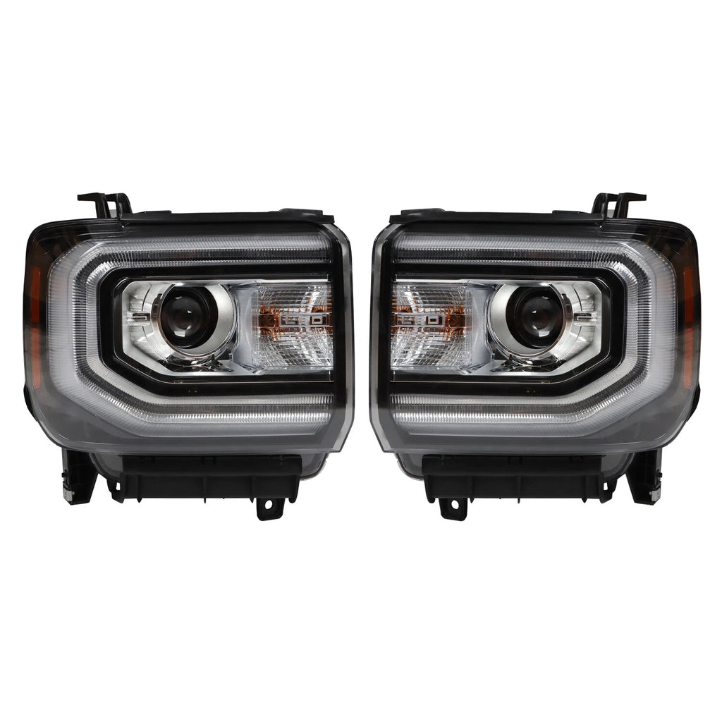 HID/Xenon LED Projector Headlights for GMC Sierra 1500 (2016–2018)