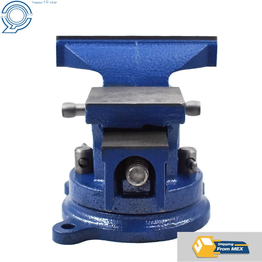 4-Inch Heavy Duty Bench Vise with Anvil and Swivel Locking Base
