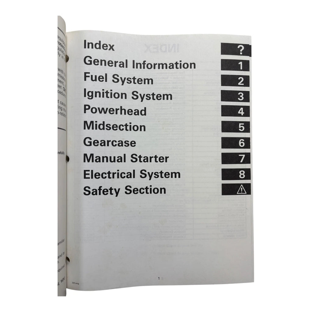 Service Manual for Johnson 9.9 thru 30 (1999) - Part No. 787028