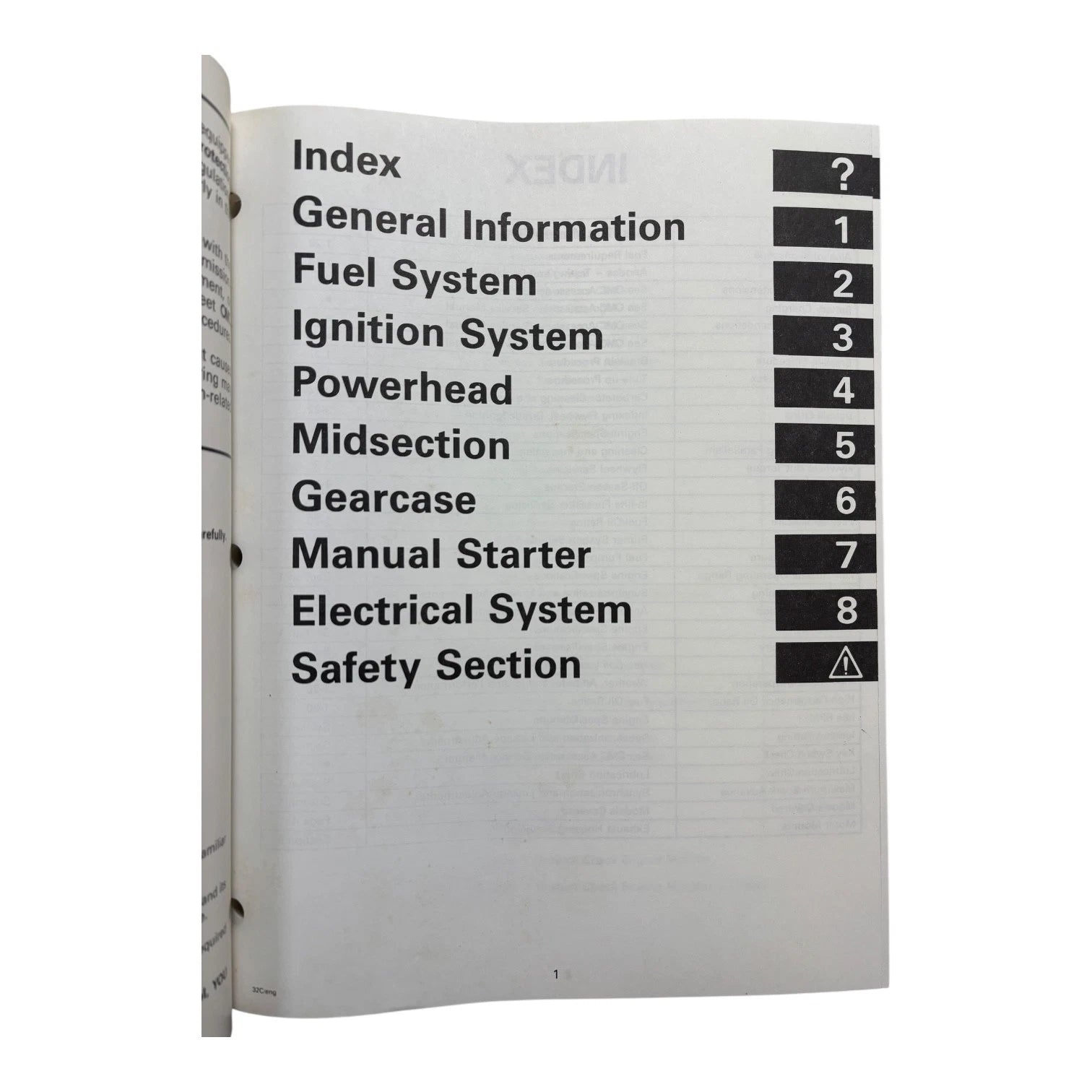 Service Manual for Johnson 9.9 thru 30 (1999) - Part No. 787028