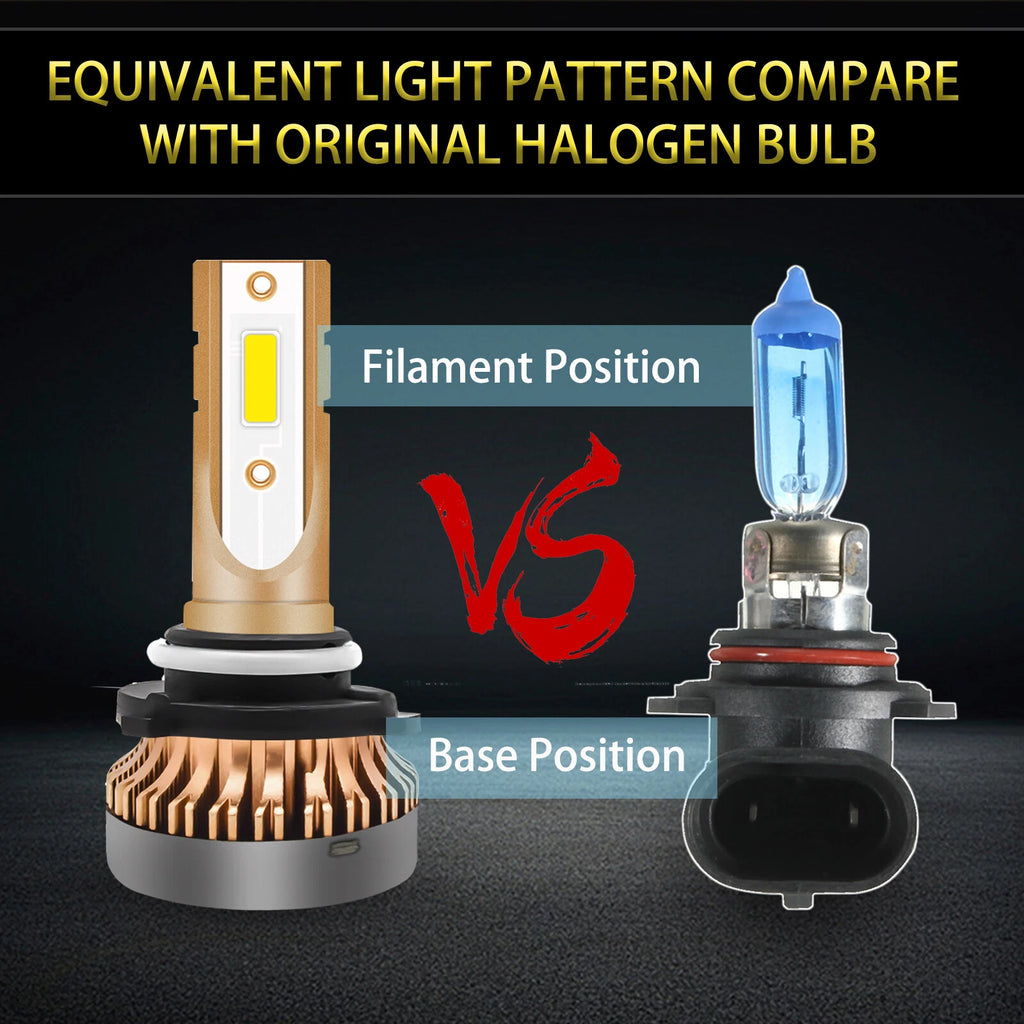 3000K Gold Yellow LED Bulbs High Beam Conversion Kit for Honda (9005-9011)