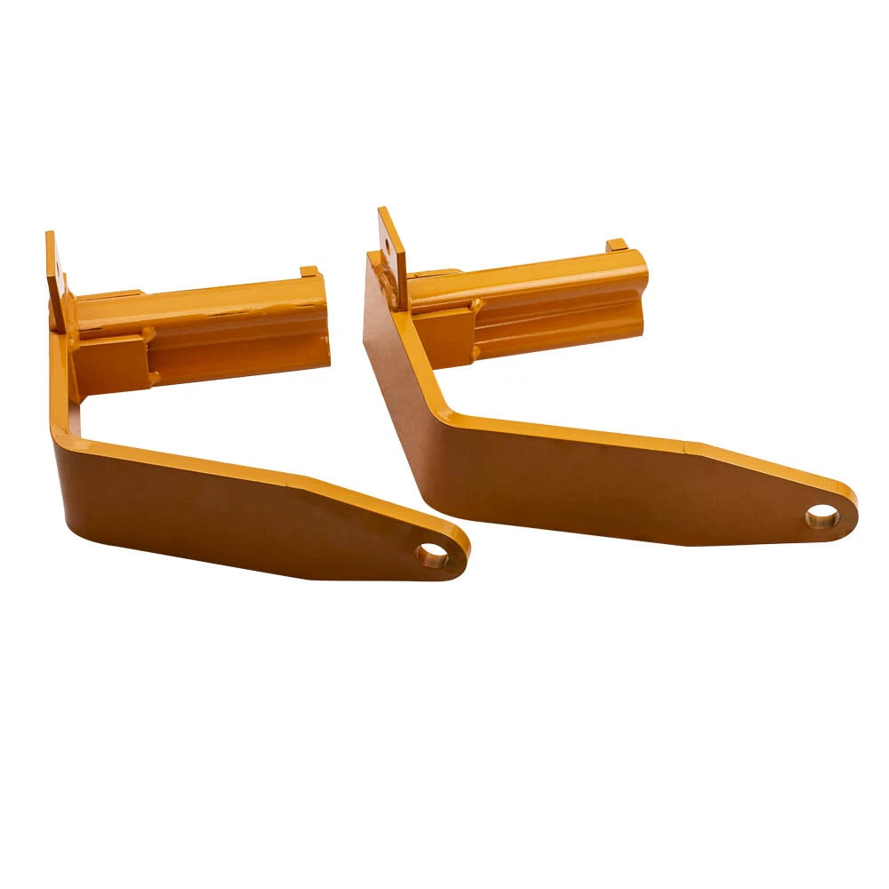 Set of 4 Orange Universal Powder Coated Camper Tie Downs for Full-Size