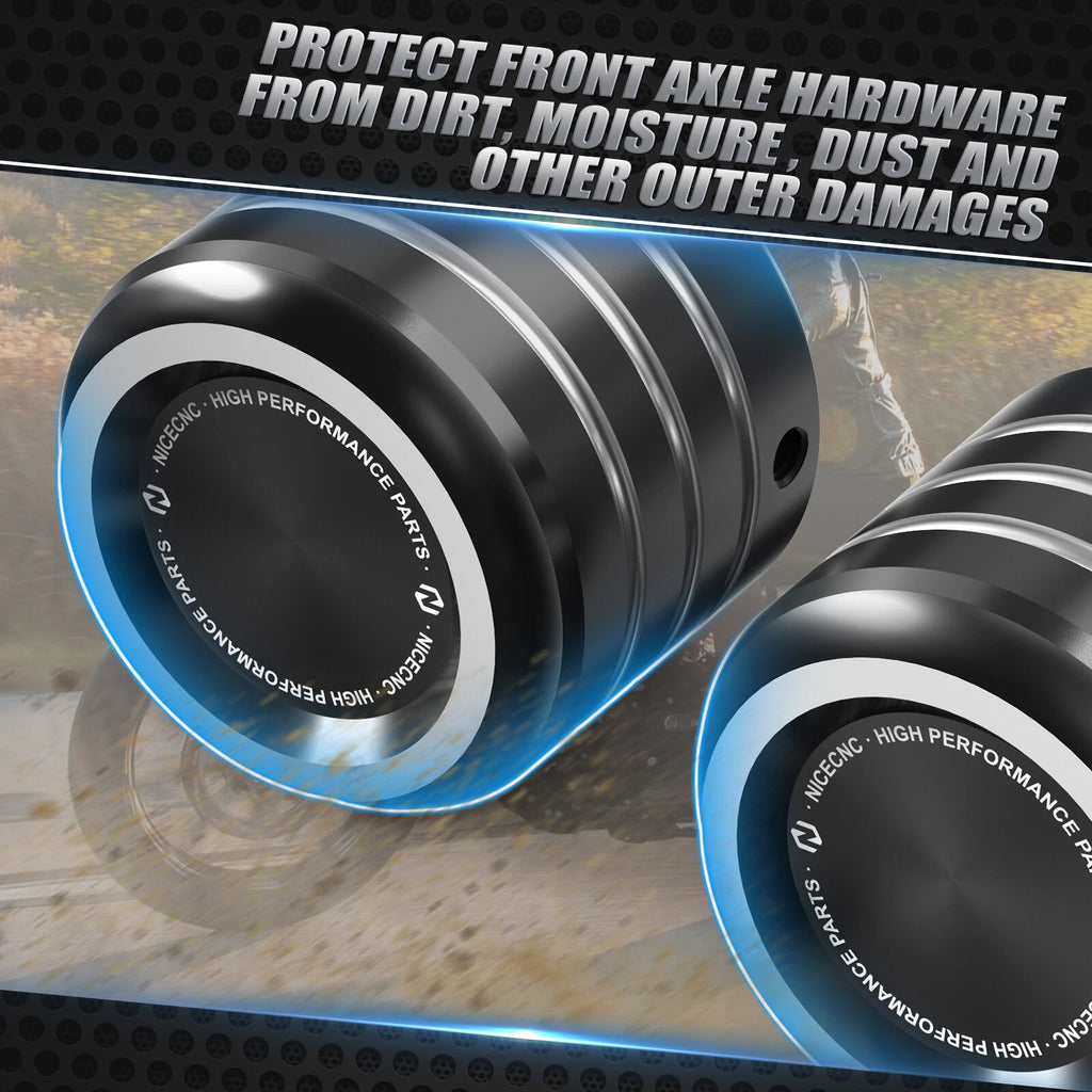 Anodized Front Axle Nut Covers for Harley Seventy Two XL1200V (2012–2022)