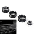 4 x AC Climate Control Knob Ring Covers for Honda Civic (2022 - Present) Black