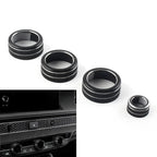 4 x AC Climate Control Knob Ring Covers for Honda Civic (2022 - Present) Black