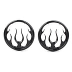 Black Flame Speaker Grill Accent Trim Cover for Harley Electra Glide (2009-2023)