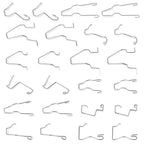 24pcs Headlight Bulb Retaining Clip Holder Set for H1 H3 H4 H7