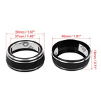2X Black AC Climate Control Ring Knob Trim Cover for Toyota RAV4 (2019–2020)
