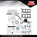 Head Gasket Set with Timing Chain Kit and Water Pump for Dodge (2011–2015)