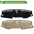 Dashboard Cover Mat for Mercedes E-Class 2010 Sun Protector Pad Black