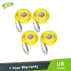 Set of 4 Lift Sling Straps 10ft x 2in Heavy Duty 14000lbs