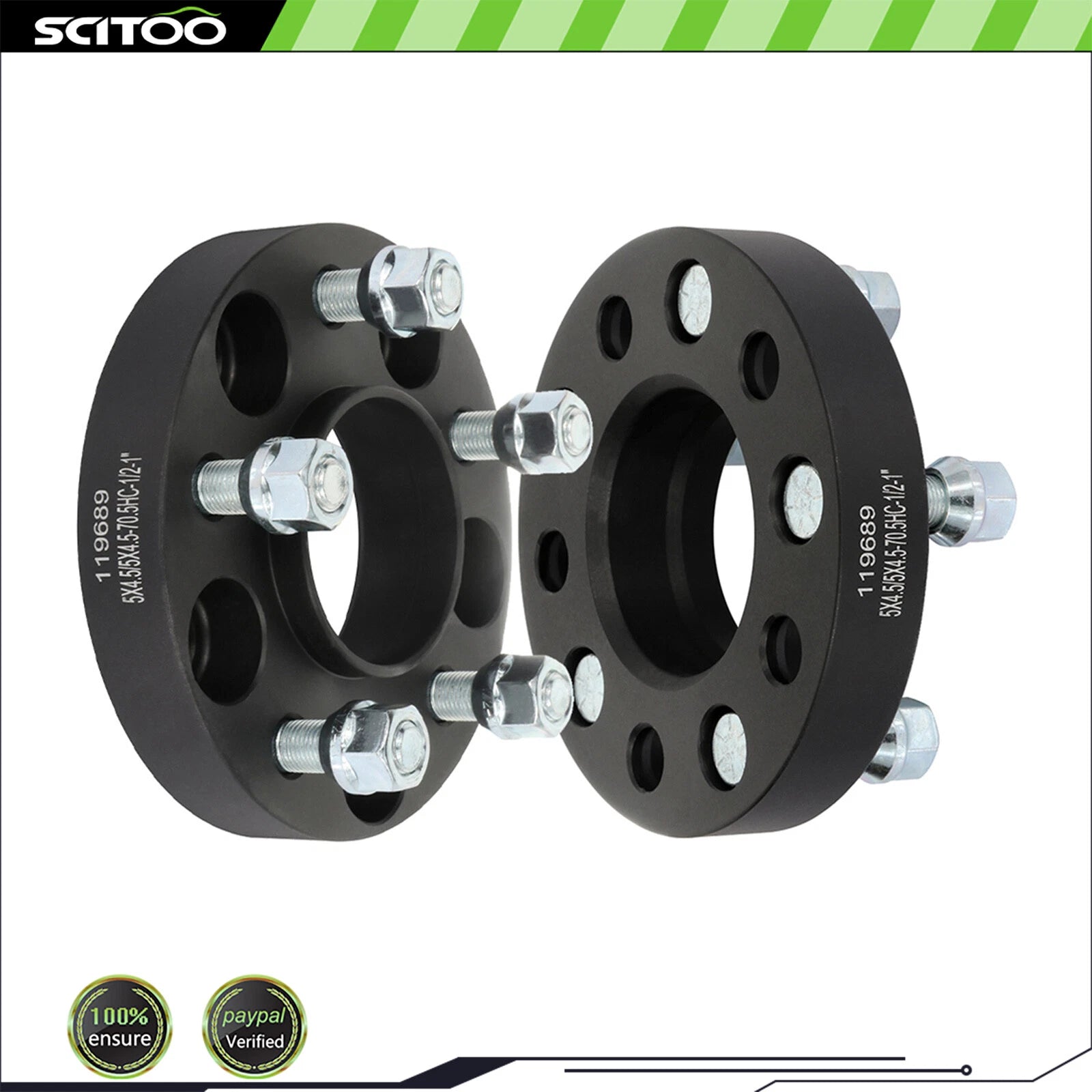 2Pcs Wheel Spacers 5x4.5" 1" for Ford Mustang Ranger Edge Mazda B3000