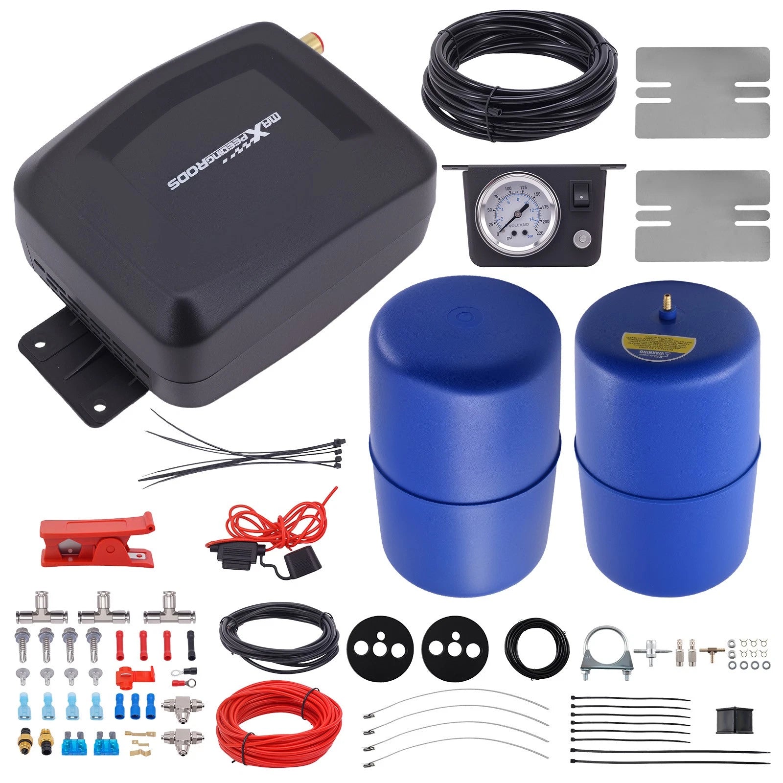 Rear Air Helper Spring Kit + Air Compressor Kit for Buick Regal Sport (1978–1985)