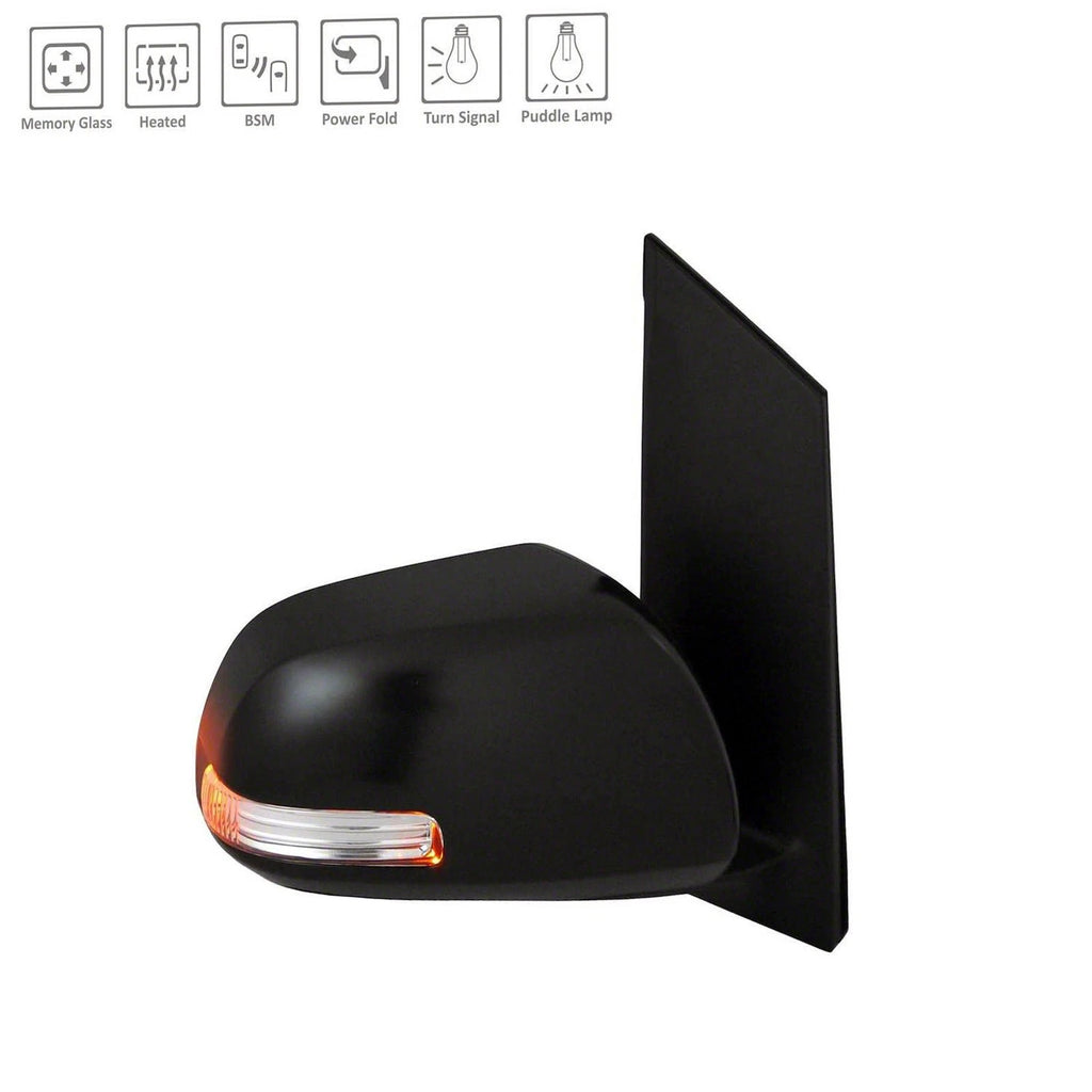 Passenger Side Power Door Mirror Replacement Heated Glass Memory for Honda