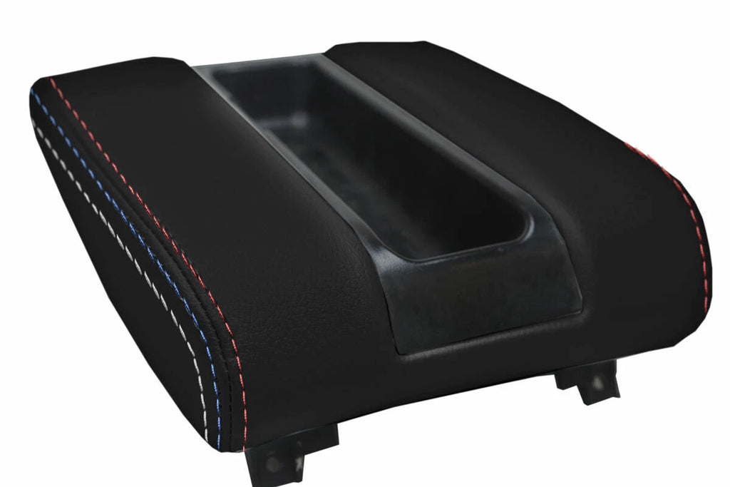 Leather Center Console Lid Armrest Cover for BMW E39 (1997–2003)