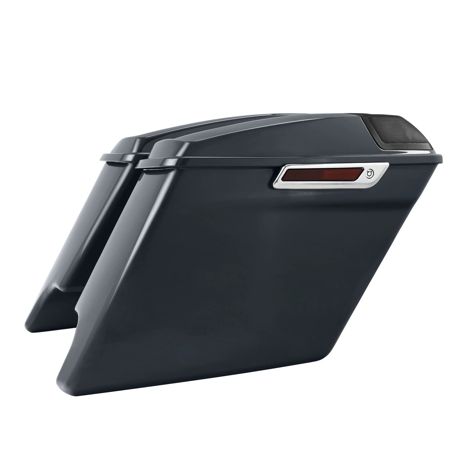 5" Stretched Saddlebags for Harley CVO Touring (2014–Present) Gunship Gray