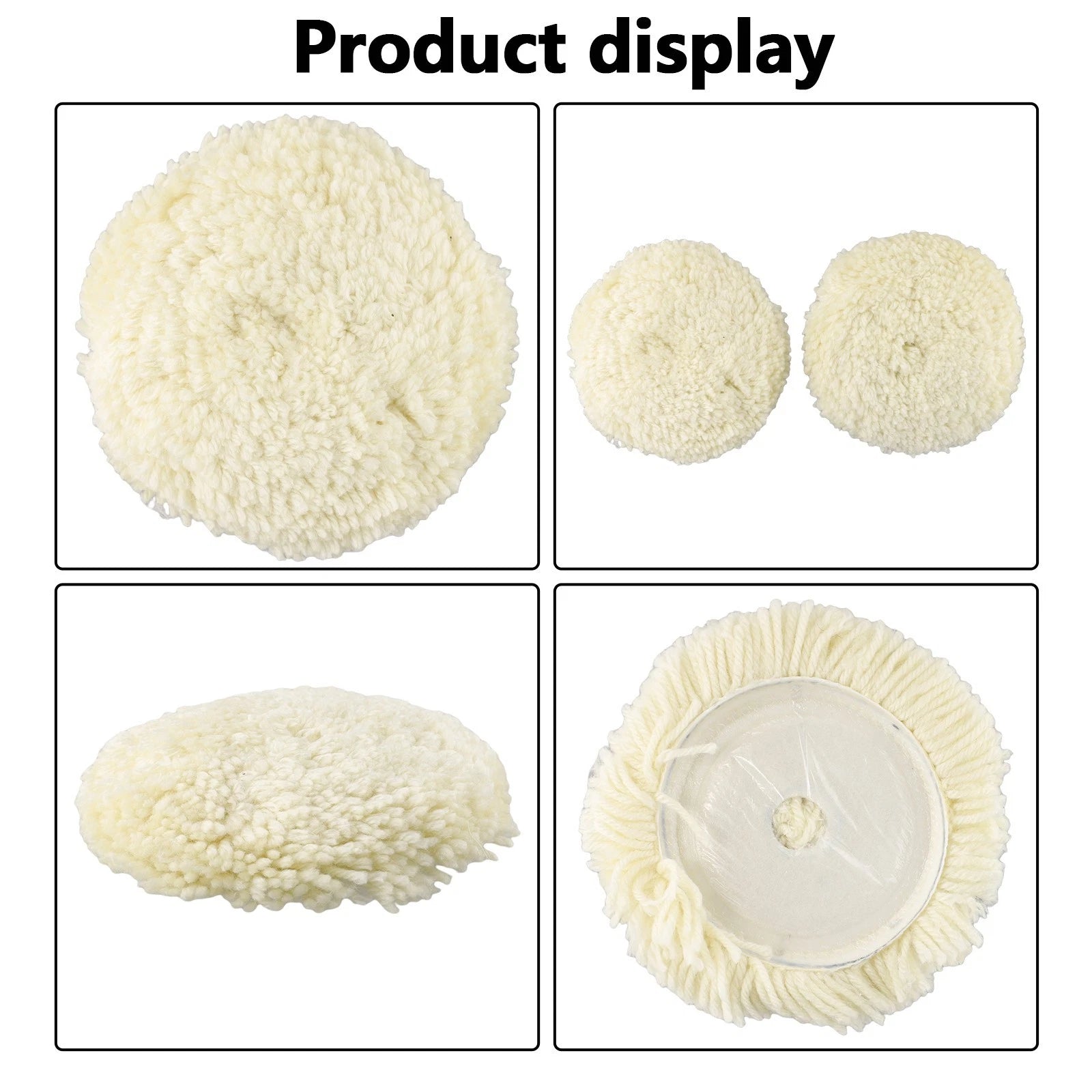 7-Inch Wool Polishing Pads for Furniture and Automotive Surfaces