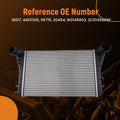 Aluminum Coolant Radiator for Audi A3 TT VW Jetta GTI Eos 2.0L (2006–2015)