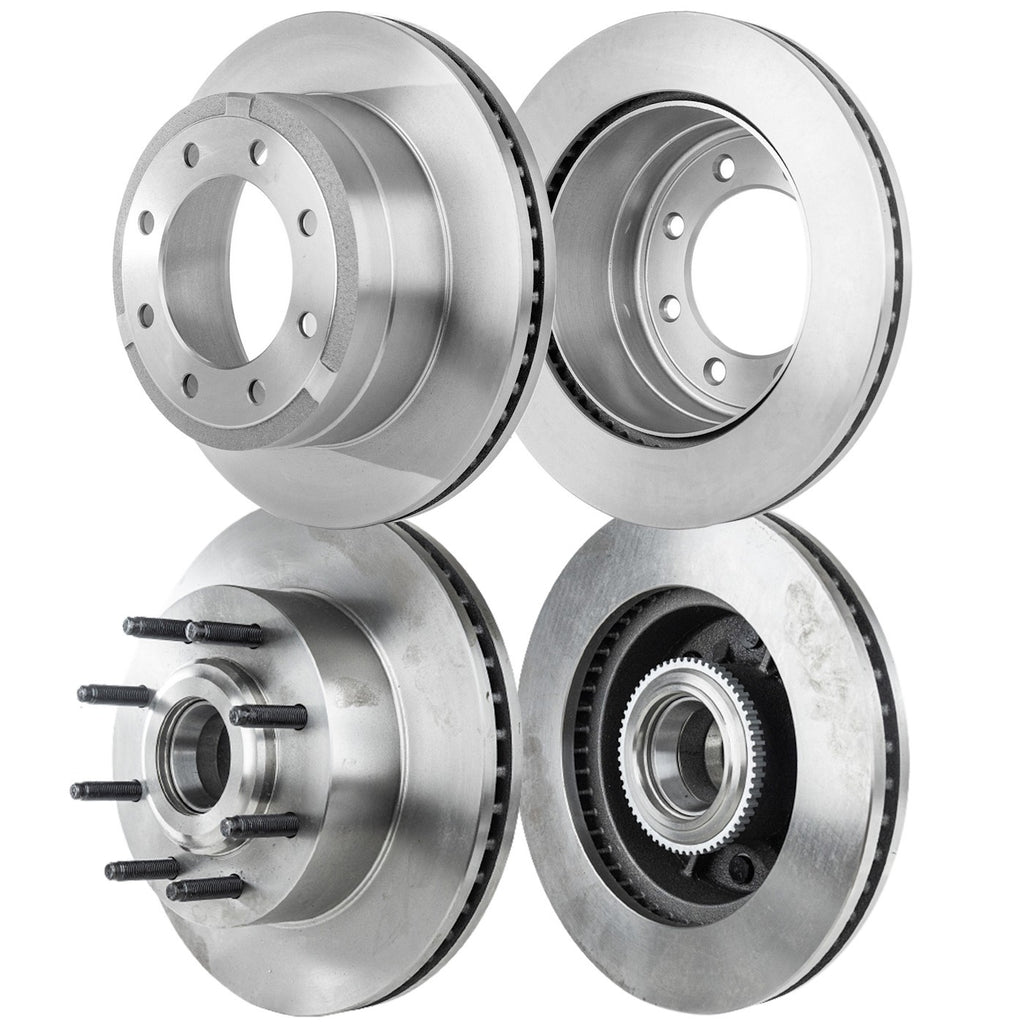 Brake Disc Rotors for Ford F-250 Super Duty (2012) Front & Rear RWD