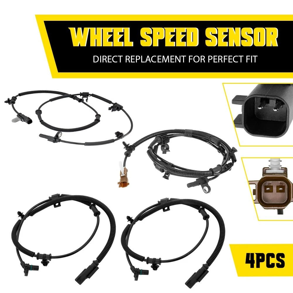 4X ABS Wheel Speed Sensor for Ford F-150 Expedition (2011–2014)