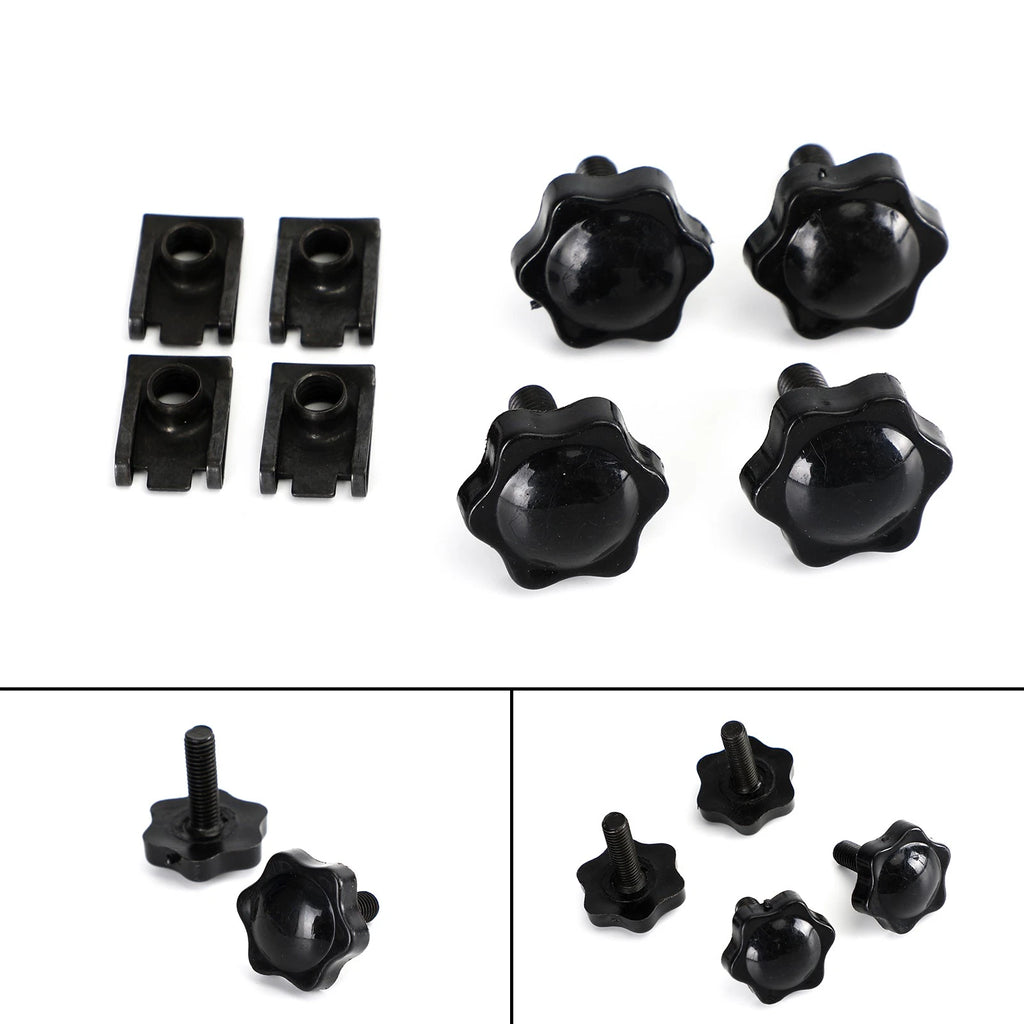 Set of 4 Saddlebag Lever Lock Bolts Nuts for Harley Glide King Touring (1996–2019)