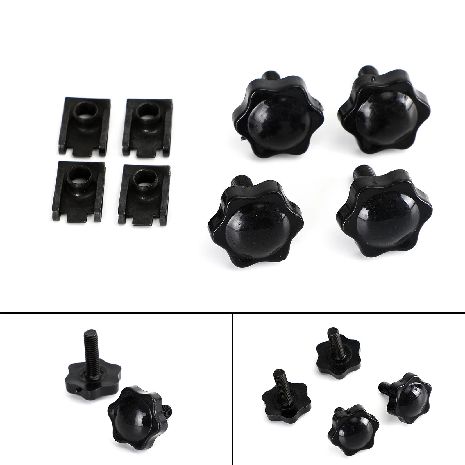 Set of 4 Saddlebag Lever Lock Bolts Nuts for Harley Glide King Touring (1996–2019)