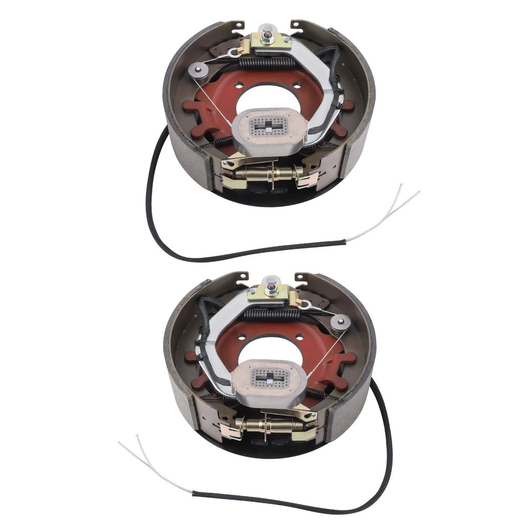 Set of 2 Electric Trailer Backing Plate Brake 12-1/4 x 3-3/8 for Dexter 8K Axle