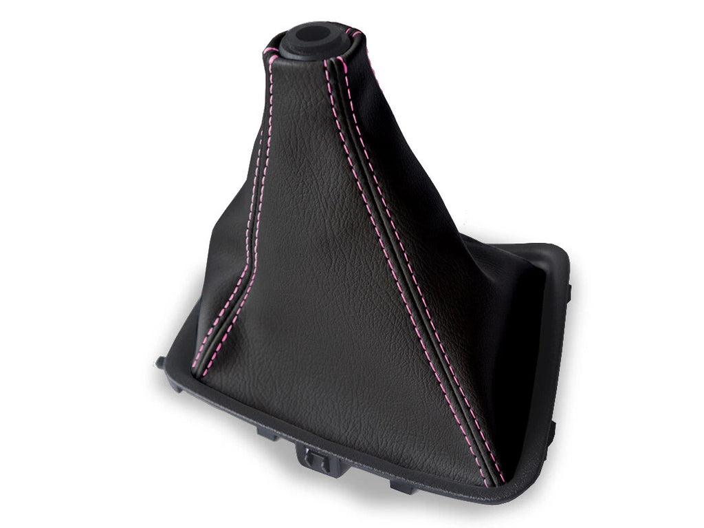 Leather Manual Shift Boot Cover for Nissan Skyline R32 (1989–1993) Pink Stitch