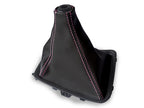 Leather Manual Shift Boot Cover for Nissan Skyline R32 (1989–1993) Pink Stitch