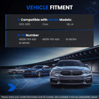 Pair Front Disc Brake Calipers with Bracket for Honda Civic (2012–2015)