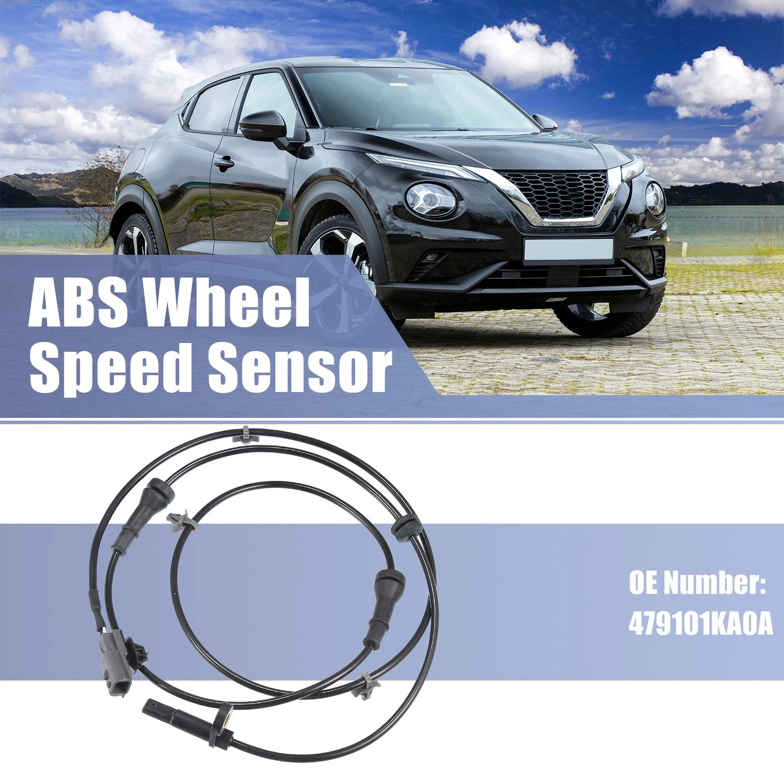 ABS Wheel Speed Sensor Set of 2 for Nissan Juke (2011–2019) No. 479101KA0A