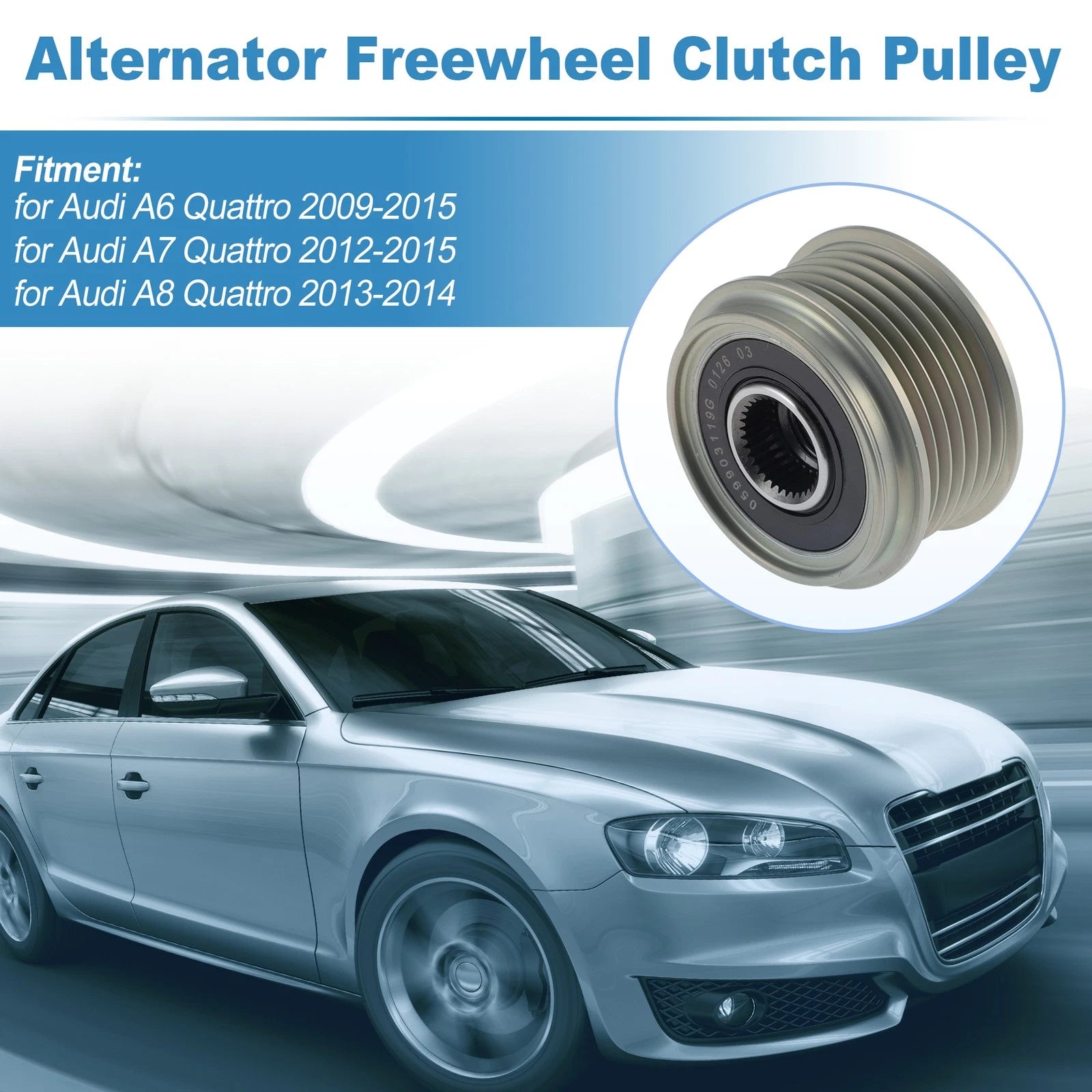 059903119G Alternator Freewheel Clutch Pulley for Audi A6 Quattro (2009–2015)
