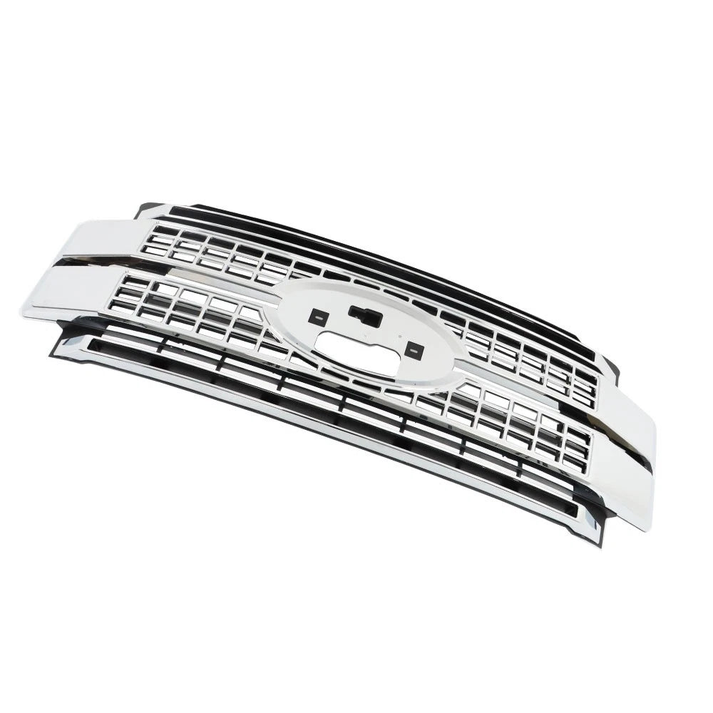 Front Upper Grille Replacement Set for Ford F-250 F-350 F-450 (2017–2019)